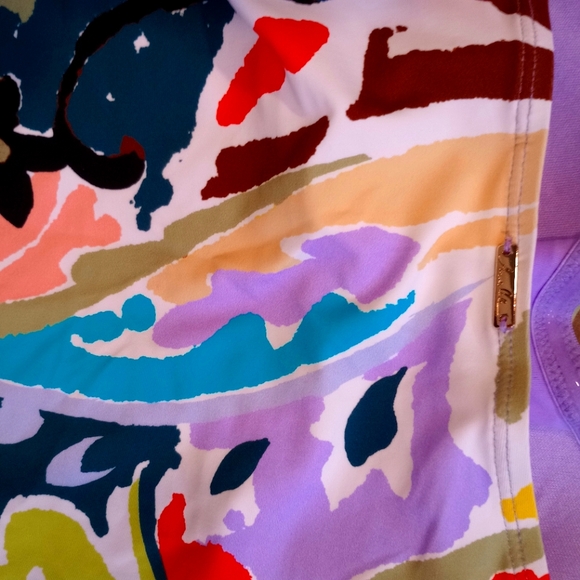 NWT Anne Cole vibrant multi-color swimsuit top - Picture 5 of 6